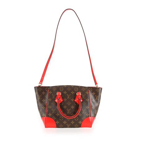 Louis Vuitton Coquelicot & Monogram Canvas Phenix PM